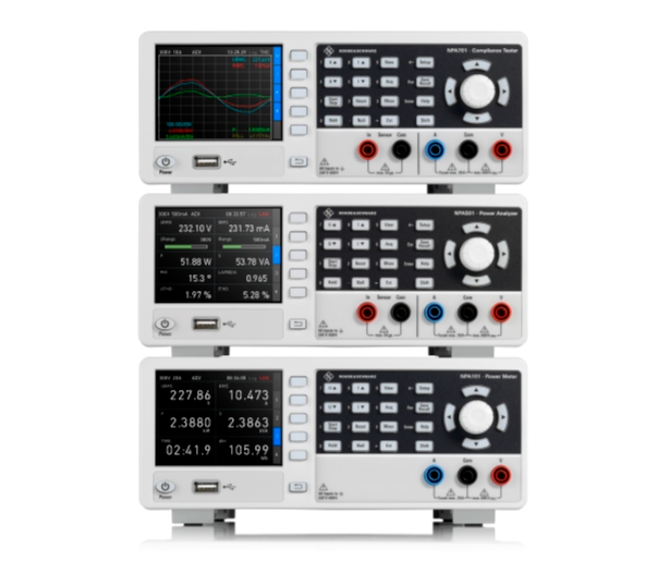 羅德與施瓦茨推出新型R&S NPA系列緊湊型功率分析儀可滿足所有功率測量要求